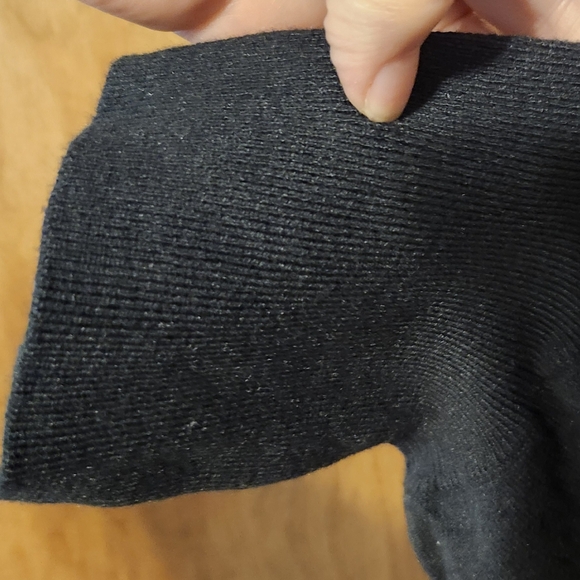 AVA VIV Black Long Sleeve Belt Collar V-Neck Stretchy Dress Size 4X - Picture 2 of 5